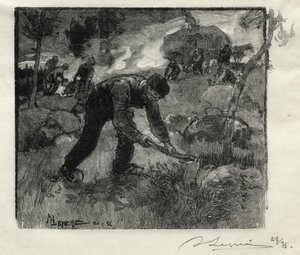 Heather Pullers by Auguste Louis Lepère