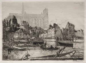 Arrival of Vegetables-Amiens by Auguste Louis Lepère