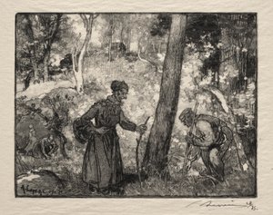 At Bernard Rock by Auguste Louis Lepère