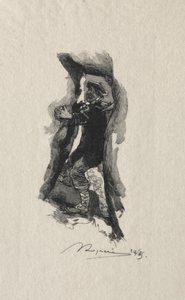 At the Sept-Cavernes Pass by Auguste Louis Lepère