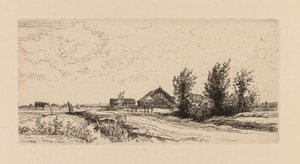 Auguste Lepère: The Little Cowherd by Auguste Louis Lepère