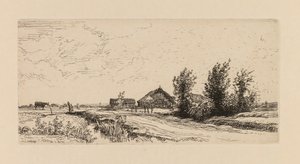 Auguste Lepère: The Little Cowherd by Auguste Louis Lepère