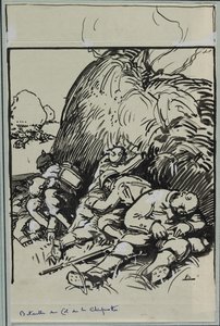 Battle of the Col de la Chiprotte by Auguste Louis Lepère