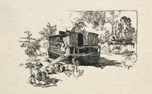 Houseboat by Auguste Louis Lepère