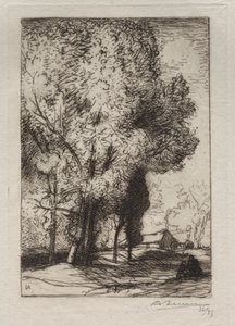 Bourrine dans les Peupliers by Auguste Louis Lepère