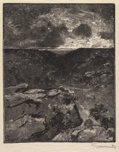 Fontainebleau Forest: Franchard Valley, 1890 by Auguste Louis Lepère