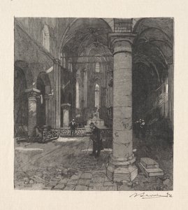 Interior of the Church by Auguste Louis Lepère