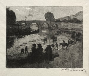 The Watering Place of Pont Marie