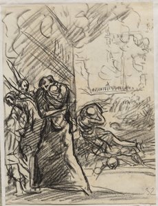 The Fire of Louvain by Auguste Louis Lepère