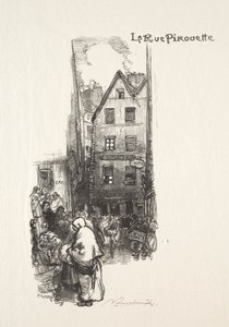 Rue Pirouette by Auguste Louis Lepère
