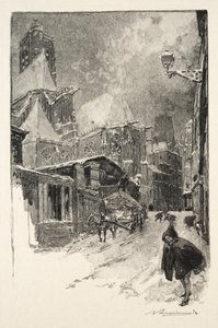 Rue des Barres by Auguste Louis Lepère