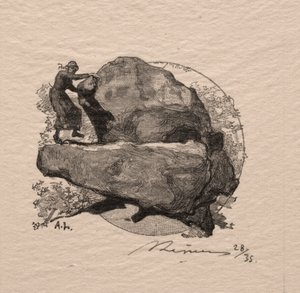 The Rock That Trembles by Auguste Louis Lepère