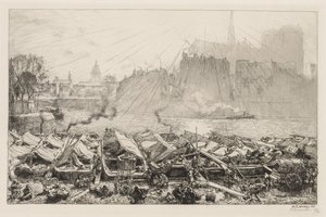 The Great Apple Market by Auguste Louis Lepère