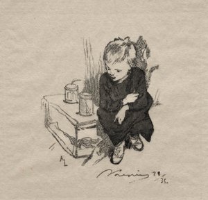 The Kid with the Bear by Auguste Louis Lepère