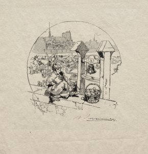 Apple Market, No. 2 by Auguste Louis Lepère