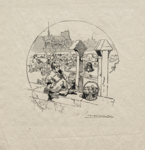 Apple Market, No. 2 by Auguste Louis Lepère