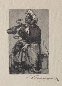 Snake Merchant by Auguste Louis Lepère