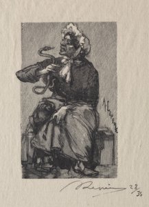 Marchande de Serpents by Auguste Louis Lepère