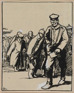 March of a Group of German Prisoners, 1914