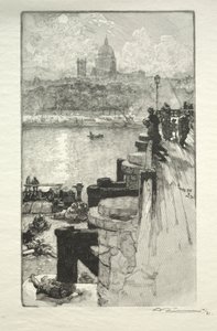 Montagne Ste. Genevieve by Auguste Louis Lepère