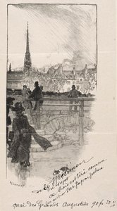 Quai des Grands Augustins by Auguste Louis Lepère