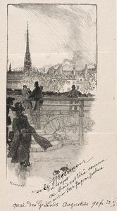 Quai des Grands Augustins by Auguste Louis Lepère