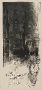 Rue de la Montagne, St. Geneviève by Auguste Louis Lepère