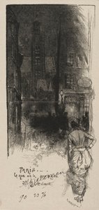 Rue de la Montagne, St. Geneviève by Auguste Louis Lepère
