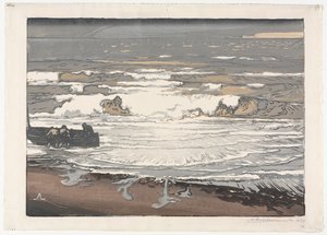 The Breaking Waves, Tide of September 1901, 1901 by Auguste Louis Lepère