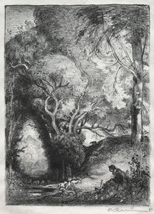 The Ravine in June by Auguste Louis Lepère