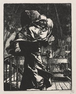 The War of 1914. First Series. Emperor William in Anger by Auguste Louis Lepère
