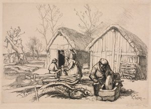 The Woodcutter’s House (Vendée) by Auguste Louis Lepère