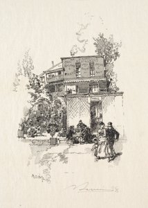 A Tavern by Auguste Louis Lepère