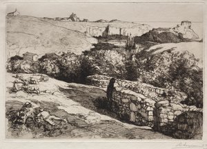 View of the Port of La Meule by Auguste Louis Lepère