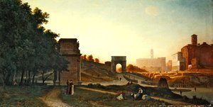 The Forum at Sunset, 1865 by Auguste Paul Charles Anastasi