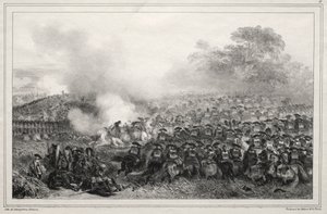 Album for 1835: Carré enfoncé... by Auguste Raffet