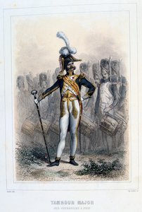 Drum Major of the Grenadiers-à-Pied, 1859 by Auguste Raffet