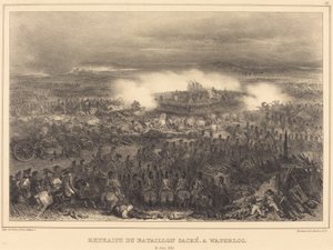 Retreat at Waterloo by Auguste Raffet