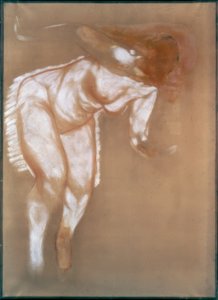 Study of a Seated Nude by Auguste Renoir