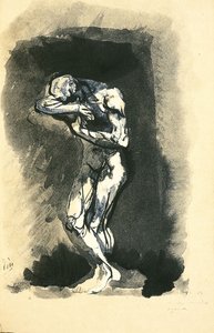 Illustration for Les Fleurs du Mal by Charles Baudelaire, 1887-1888 by Auguste Rodin