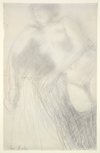 Reclining Female Nude by Auguste Rodin