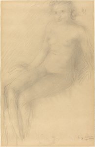 Seated Female Nude by Auguste Rodin