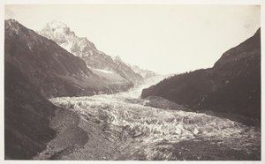 The Needle and the Argentières Glacier by Auguste Rosalie Bisson
