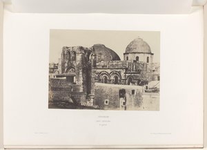 View of the Church of the Holy Sepulchre in Jerusalem by Auguste Salzmann