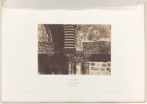 Capitals of the Church of the Holy Sepulchre, Jerusalem by Auguste Salzmann