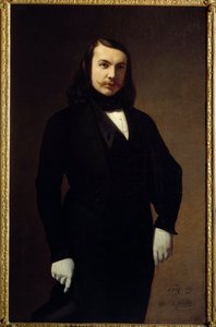 Portrait of Theophile Gautier by Auguste de Chatillon