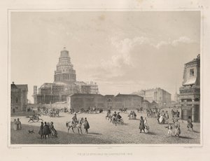 Construction Work in 1838 (From: The Construction of the Saint Isaacs Cathedral) by Auguste de Montferrand