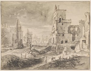 Brussels After the Bombardment in 1695 by Augustin Coppens
