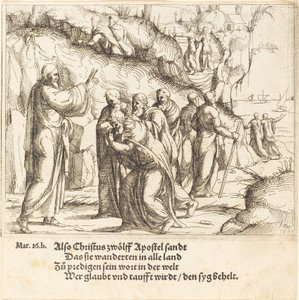 Christ Charges the Apostles of their Mission by Augustin Hirschvogel