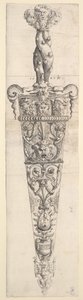 Design for a Dagger and Sheath by Augustin Hirschvogel